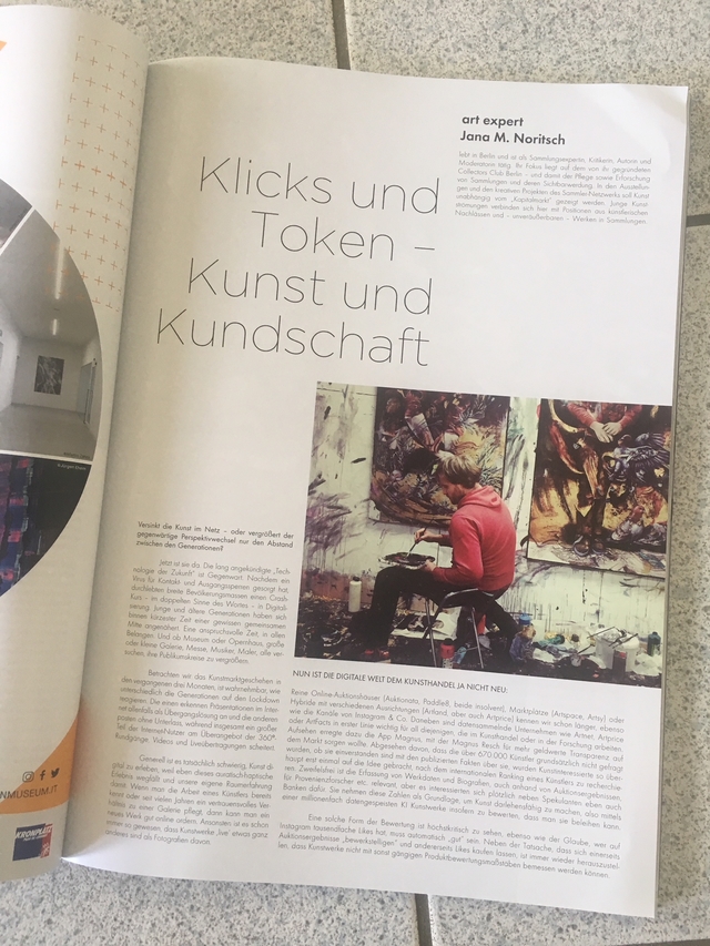 Kunstmagazin Stayinart Seitenausschnitt